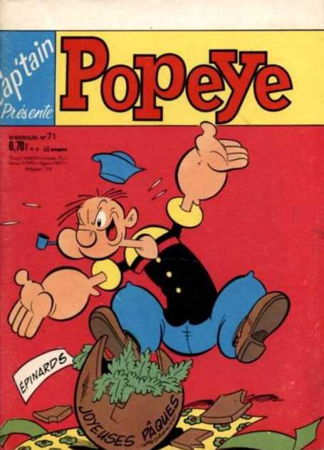 Scan de la Couverture Cap'tain Popeye n 71